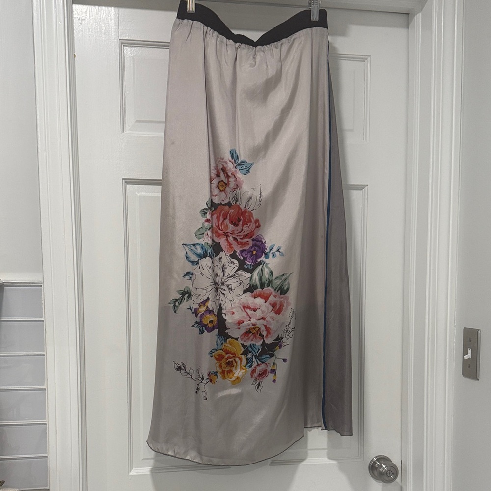 Johnny Was Multicolor Floral Maxi Skirt